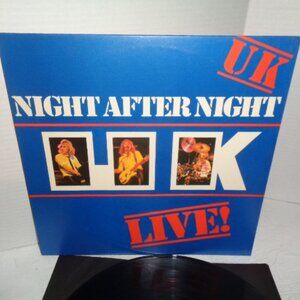 U.K. Night After Night Live LP. Record Album 1979 Excellent Condition